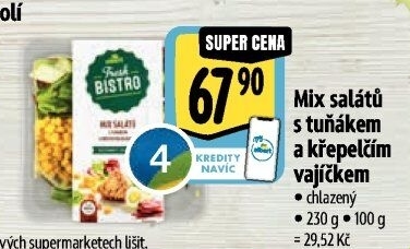Salát s tuňákem a křepelčím vejcemAlbert Fresh Bistro
