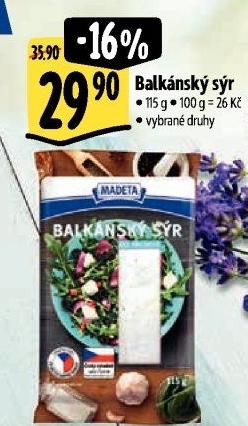 Balkánský sýr Madeta