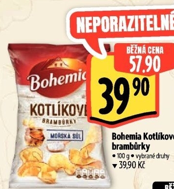 Brambůrky kotlíkové Bohemia Chips