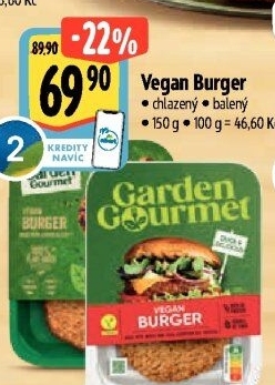 Burger veganský Veggie Garden Gourmet