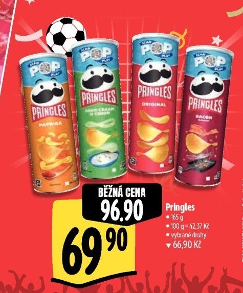 Chipsy Pringles - tubus
