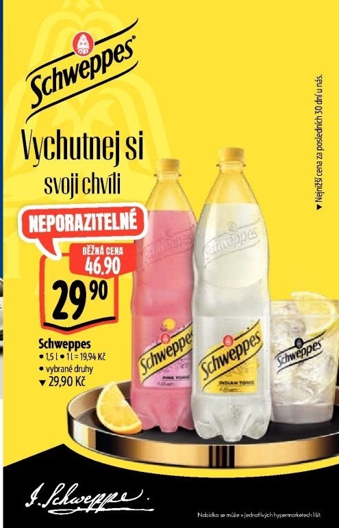 Limonáda Schweppes