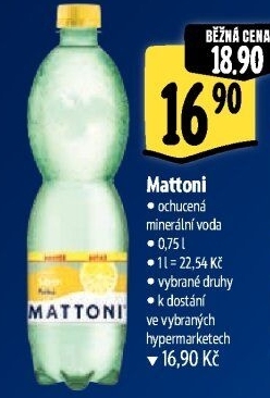 Ochucená voda Mattoni