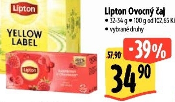 Ovocný čaj Lipton