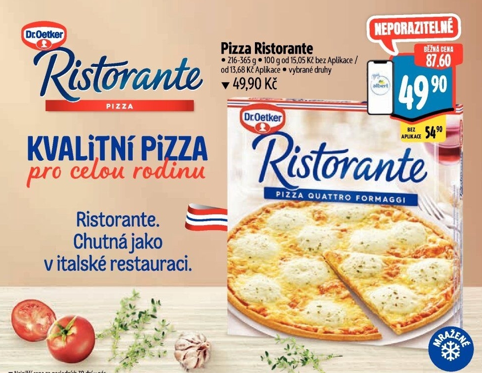 Pizza mražená Ristorante Dr. Oetker