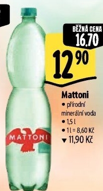 Přírodní voda Mattoni
