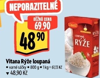 Rýže loupaná dlouhozrnná Vitana