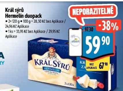 Sýr Hermelín Král sýrů