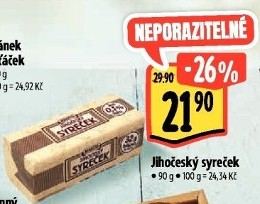Sýr Syreček Jihočeský Madeta