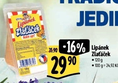 Sýr Zlaťáček Lipánek Madeta