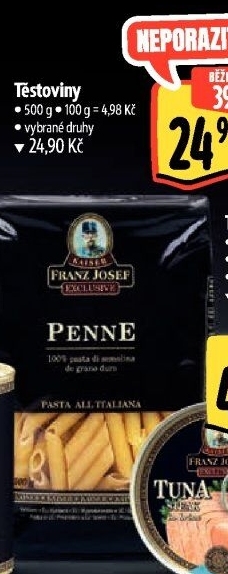Těstoviny semolinové Exclusive Franz Josef Kaiser