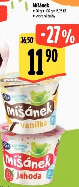 Tvarohová svačinka Míšánek Olma