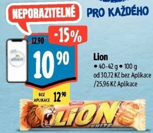 Tyčinka Lion Nestlé