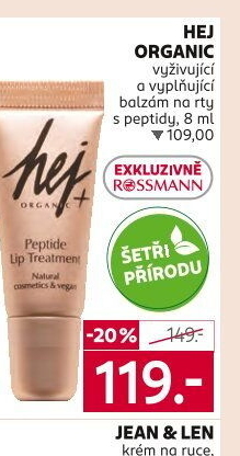 Balzám na rty Hej Organic