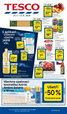 akční leták Tesco 31.7.2024-6.8.2024