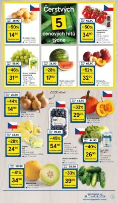 akční leták Tesco 31.7.2024-6.8.2024