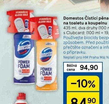 Domestos Čisticí pěna na toaletu a koupelnu