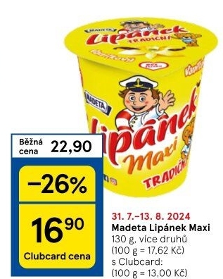 Dezert Lipánek Madeta