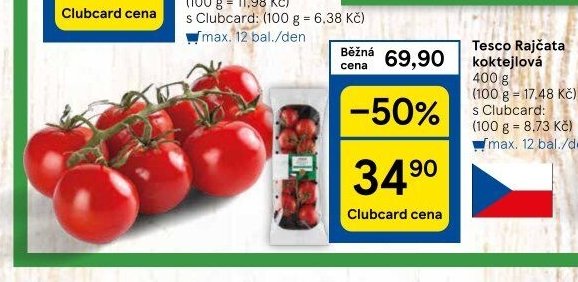 Tesco Rajčata koktejlová