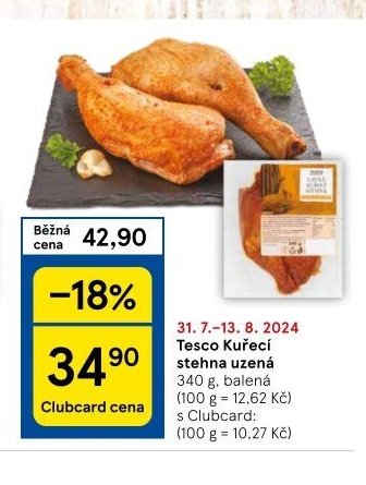 Tesco Kuřecí stehna uzená