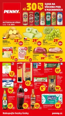 akční leták Penny Market 1.8.2024-7.8.2024
