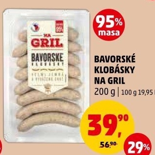 Bavorská klobása Na gril Penny
