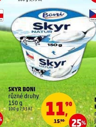 Dezert zakysaný bílý Skyr Boni