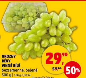 Hrozny bílé bezsemenné