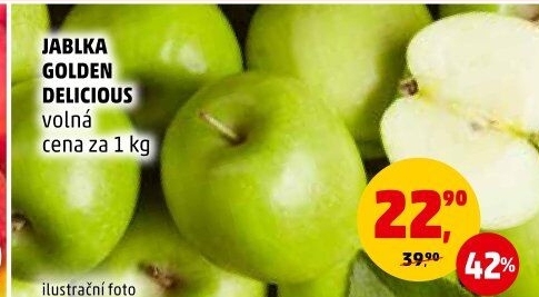 Jablka Golden Delicious