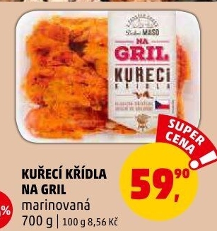 Kuřecí křídla marinovaná Na gril Penny