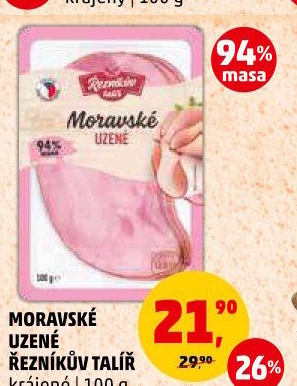 Moravské maso uzené Řezníkův talíř