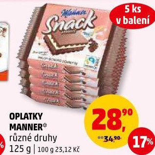 Oplatky Snack Manner