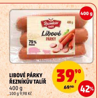 Párky libové Řezníkův talíř