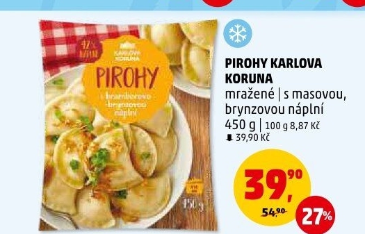 Pirohy mražené Karlova Koruna