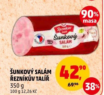 Salám šunkový Řezníkův talíř