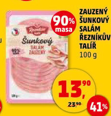 Salám šunkový zauzený Řezníkův talíř