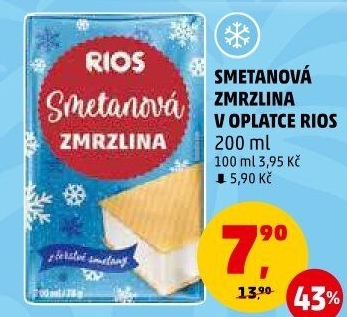 Smetanová zmrzlina Rios