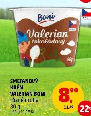 Smetanový krém Valerian Boni