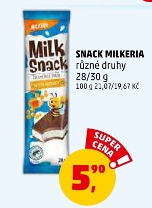 Snack mléčný Milkeria