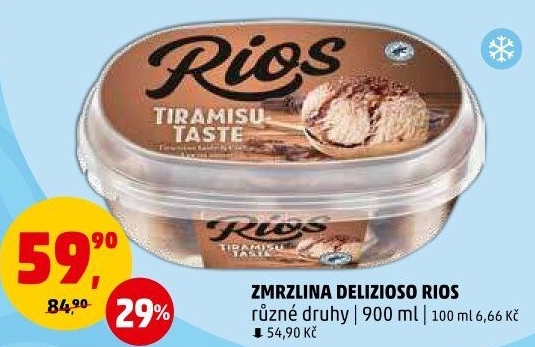 Zmrzlina ve vaničce Delizioso Rios