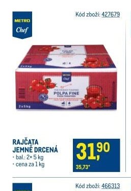 RAJČATA JEMNĚ DRCENÁ