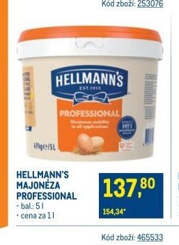 HELLMANN'S MAJONÉZA PROFESSIONAL