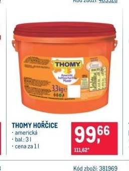 THOMY HOŘČICE americká