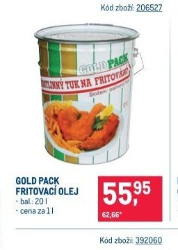 GOLD PACK FRITOVACÍ OLEJ