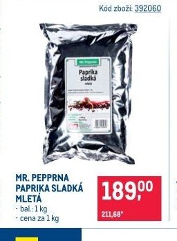 MR. PEPPRNA PAPRIKA SLADKÁ MLETÁ