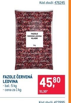 FAZOLE ČERVENÁ LEDVINA
