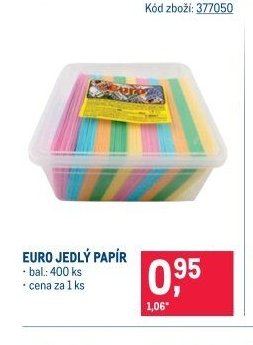 EURO JEDLÝ PAPÍR