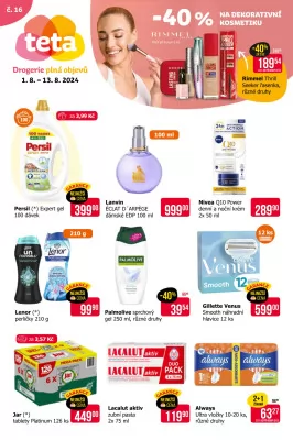 akční leták Teta drogerie 1.8.2024-13.8.2024