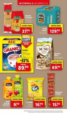 akční leták Lidl 8.8.2024-11.8.2024