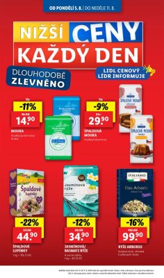 akční leták Lidl 8.8.2024-11.8.2024